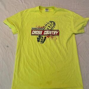 Gildan Men's Track and Field Yellow Neon TShirt